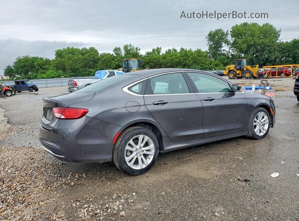1C3CCCAB0GN176859 2016 CHRYSLER 200 Charcoal Tył prawy