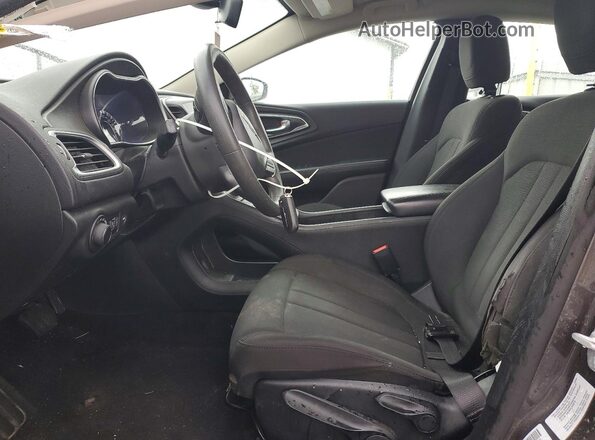 1C3CCCAB0GN176859 2016 CHRYSLER 200 Charcoal Widok wnętrza z przodu