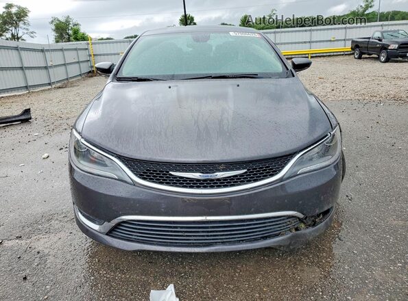 1C3CCCAB0GN176859 2016 CHRYSLER 200 Charcoal Widok z przodu