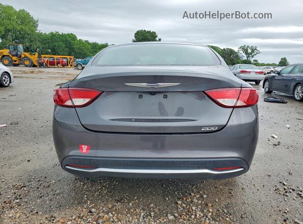1C3CCCAB0GN176859 2016 CHRYSLER 200 Charcoal Widok z tyłu