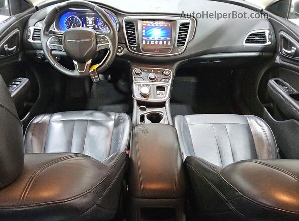 1C3CCCAB0HN507375 2017 CHRYSLER 200 Gray Вид панелі приладів