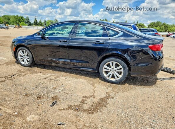 1C3CCCAB1GN142333 2016 CHRYSLER 200 Black Trasero izquierdo