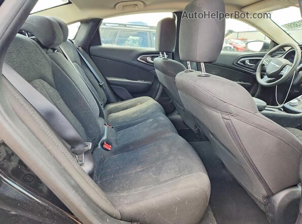 1C3CCCAB1GN142333 2016 CHRYSLER 200 Black Vista de los asientos traseros