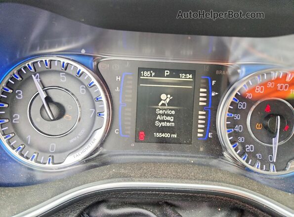 1C3CCCAB1GN143255 2016 CHRYSLER 200 Black Vista del cuadro de instrumentos