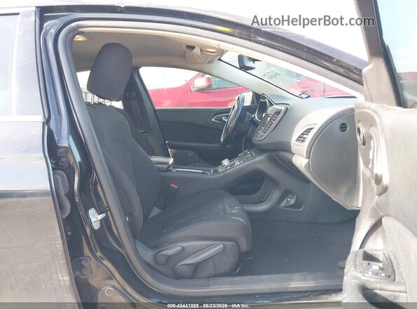 1C3CCCAB1GN175980 2016 CHRYSLER 200 Black Widok wnętrza z przodu