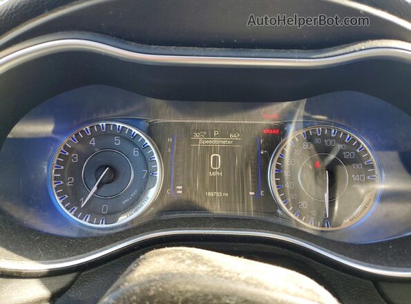 1C3CCCAB1HN510625 2017 CHRYSLER 200 Black ხელსაწყოთა პანელის ხედი