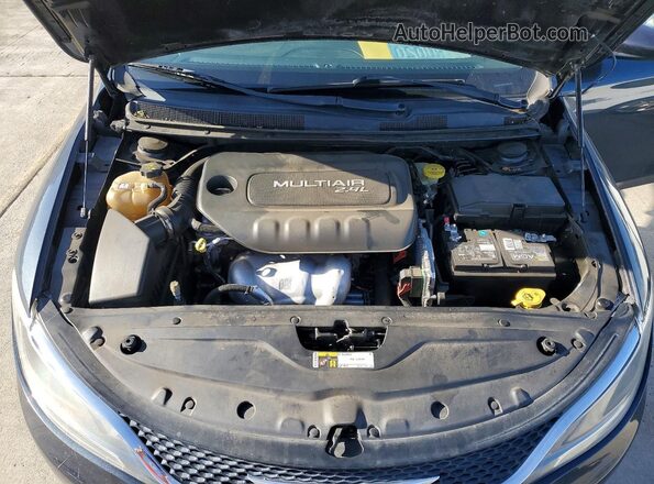 1C3CCCAB1HN510625 2017 CHRYSLER 200 Black უკანა სალონის ხედი