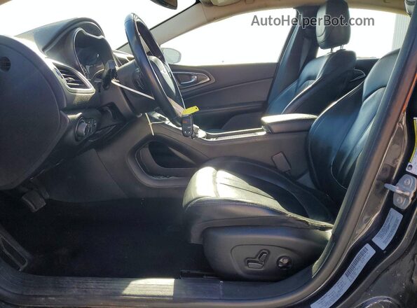 1C3CCCAB1HN510625 2017 CHRYSLER 200 Black წინა სალონის ხედი