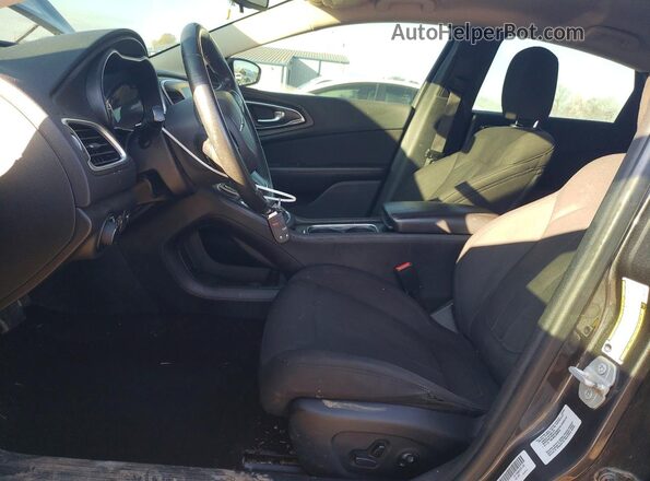 1C3CCCAB2GN109387 2016 CHRYSLER 200 Gray Вид салону спереду