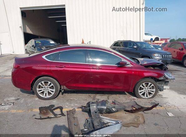 1C3CCCAB2GN125489 2016 CHRYSLER 200 Бордовый Вид задней части салона