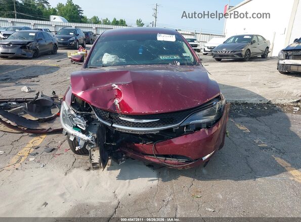1C3CCCAB2GN125489 2016 CHRYSLER 200 Бордовый Вид щитка приборов