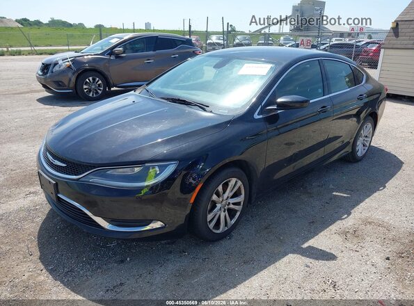 1C3CCCAB2GN171517 2016 CHRYSLER 200 Черный Передняя левая четверть