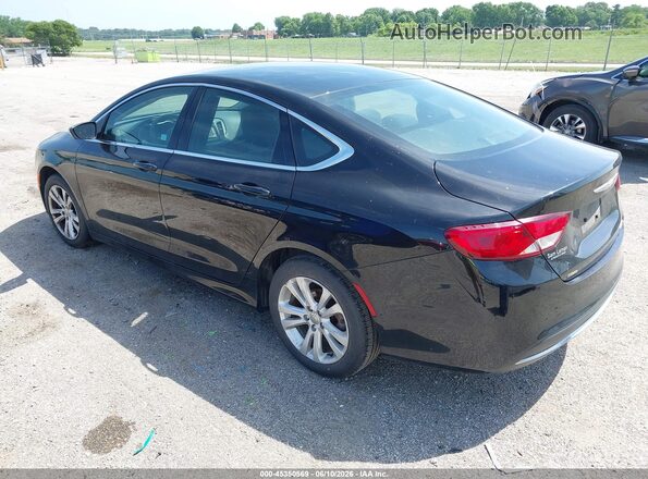 1C3CCCAB2GN171517 2016 CHRYSLER 200 Черный Задняя левая четверть