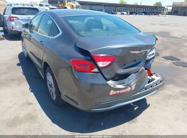 1C3CCCAB3GN111861 2016 CHRYSLER 200 Gray უკანა მარცხენა