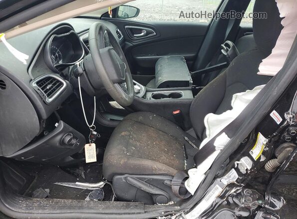 1C3CCCAB3GN172059 2016 CHRYSLER 200 Black Вид салону спереду