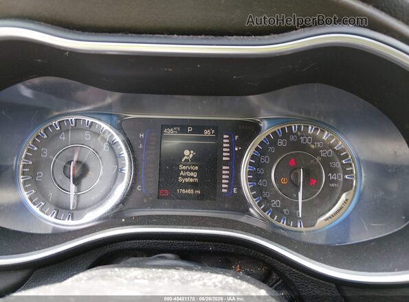 1C3CCCAB4GN159756 2016 CHRYSLER 200 Gray უკანა სავარძლების ხედი