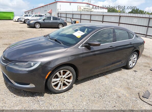 1C3CCCAB4GN159756 2016 CHRYSLER 200 Gray წინა მარცხენა ხედი სამი მეოთხედიდან