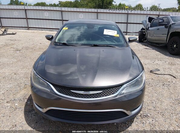 1C3CCCAB4GN159756 2016 CHRYSLER 200 Gray წინა ხედი