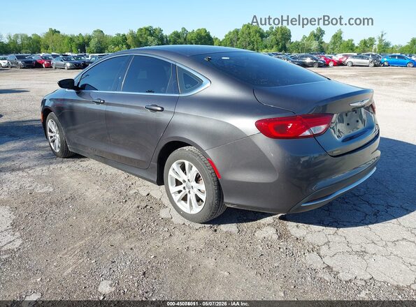 1C3CCCAB4GN181353 2016 CHRYSLER 200 Gray Задня ліва чверть