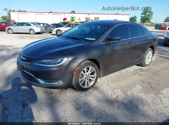 1C3CCCAB4GN181353 2016 CHRYSLER 200 Gray Передня ліва чверть