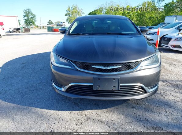 1C3CCCAB4GN181353 2016 CHRYSLER 200 Gray Вид спереду