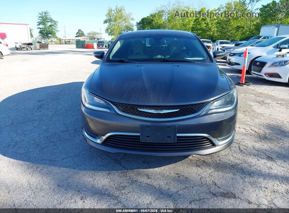 1C3CCCAB4GN181353 2016 CHRYSLER 200 Gray Вид щитка приладів