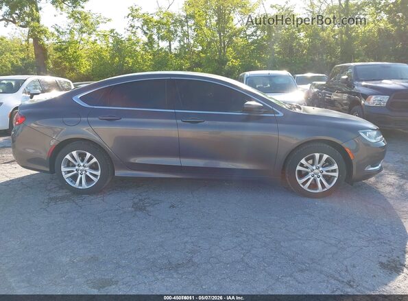 1C3CCCAB4GN181353 2016 CHRYSLER 200 Gray Вид задньої частини салону