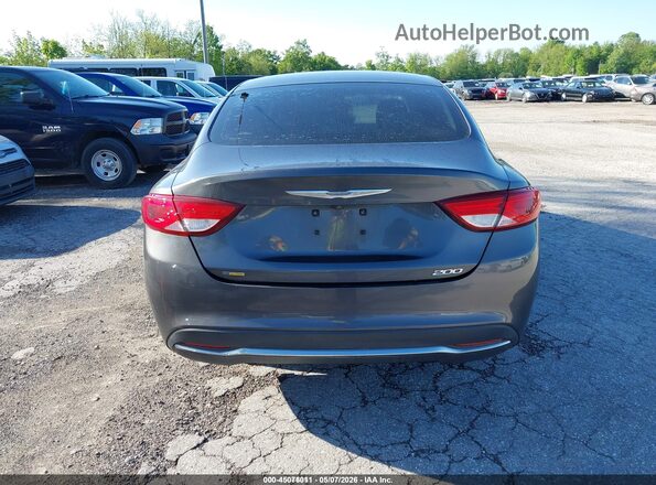 1C3CCCAB4GN181353 2016 CHRYSLER 200 Gray 