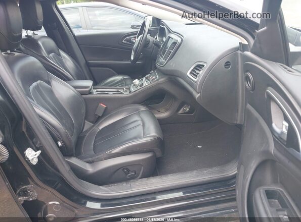 1C3CCCAB4HN507444 2017 CHRYSLER 200 Black წინა სალონის ხედი