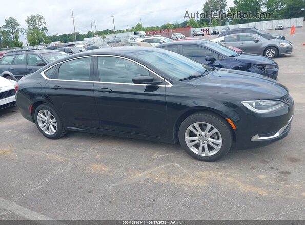 1C3CCCAB4HN507444 2017 CHRYSLER 200 Black უკანა სალონის ხედი