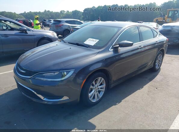 1C3CCCAB5GN117385 2016 CHRYSLER 200 Gray Przód lewy