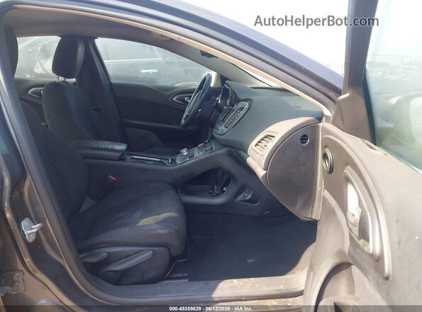 1C3CCCAB5GN117385 2016 CHRYSLER 200 Gray Widok wnętrza z przodu