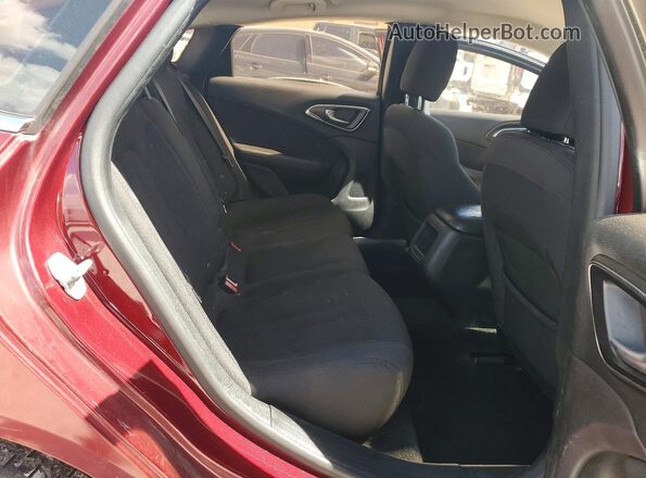 1C3CCCAB5GN133117 2016 CHRYSLER 200 Бордовый Вид задних сидений