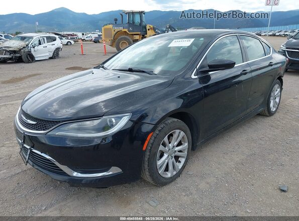 1C3CCCAB5GN154548 2016 CHRYSLER 200 Черный Передняя левая четверть