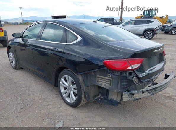 1C3CCCAB5GN154548 2016 CHRYSLER 200 Черный Задняя левая четверть