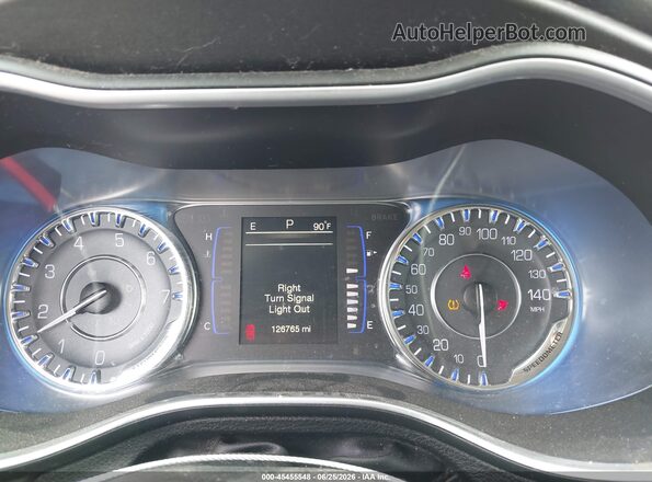 1C3CCCAB5GN154548 2016 CHRYSLER 200 Черный Вид задних сидений
