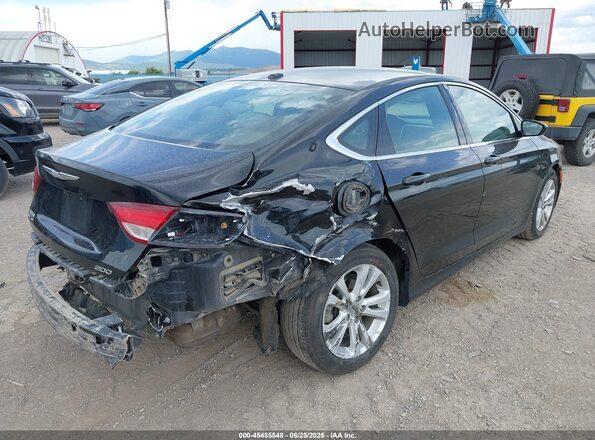 1C3CCCAB5GN154548 2016 CHRYSLER 200 Черный Задняя правая четверть