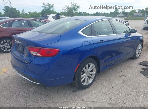1C3CCCAB5GN166442 2016 CHRYSLER 200 Blue Trasero derecho