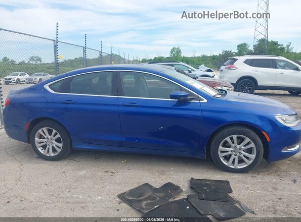 1C3CCCAB5GN166442 2016 CHRYSLER 200 Blue Vista interior trasera