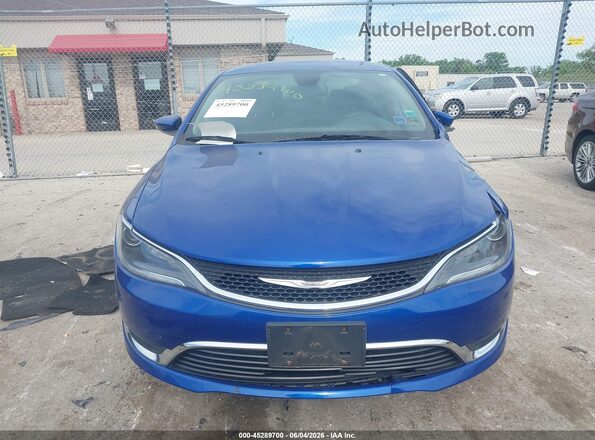 1C3CCCAB5GN166442 2016 CHRYSLER 200 Blue Vista del cuadro de instrumentos