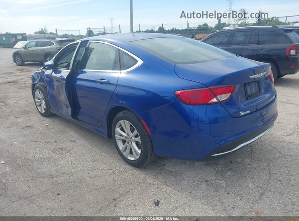 1C3CCCAB5GN166442 2016 CHRYSLER 200 Blue Trasero izquierdo