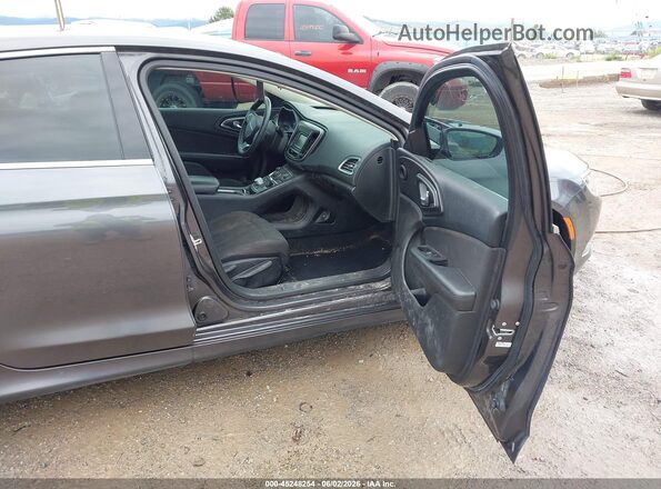 1C3CCCAB5GN168255 2016 CHRYSLER 200 Gray წინა სალონის ხედი