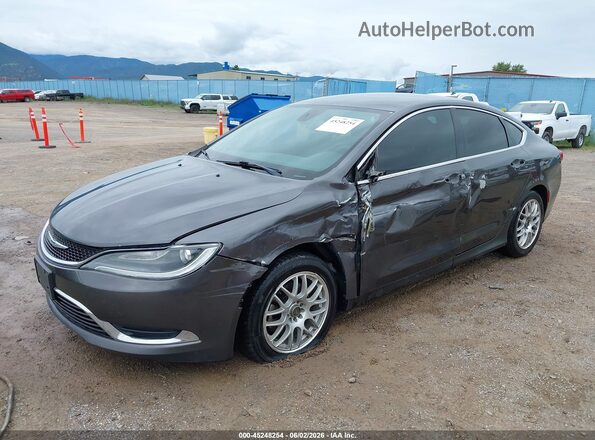 1C3CCCAB5GN168255 2016 CHRYSLER 200 Gray წინა ხედი