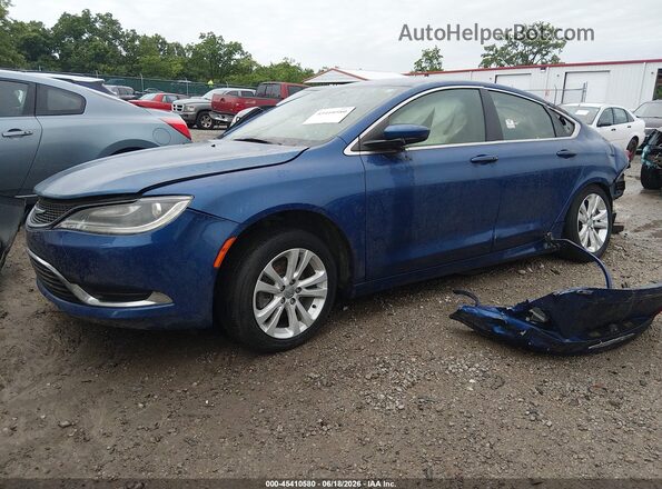 1C3CCCAB6GN175473 2016 CHRYSLER 200 Dark Blue Передняя левая четверть