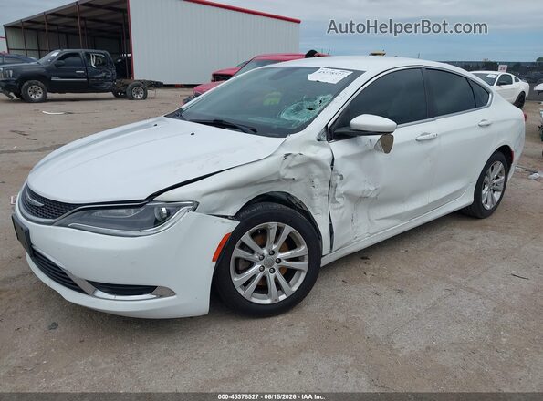 1C3CCCAB7GN103018 2016 CHRYSLER 200 Белый Передняя левая четверть
