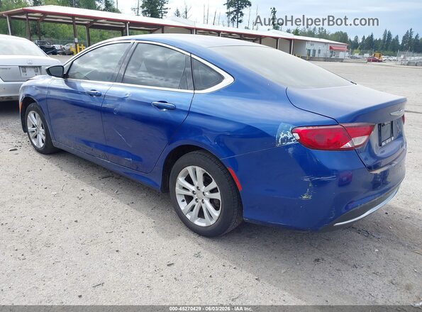 1C3CCCAB7GN113418 2016 CHRYSLER 200 Blue უკანა მარცხენა