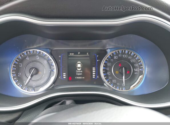 1C3CCCAB7GN113418 2016 CHRYSLER 200 Blue უკანა სავარძლების ხედი
