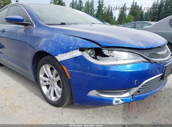 1C3CCCAB7GN113418 2016 CHRYSLER 200 Blue წინა ხედი