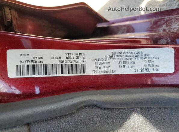 1C3CCCAB7GN123009 2016 CHRYSLER 200 Maroon 