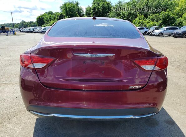 1C3CCCAB7GN123009 2016 CHRYSLER 200 Maroon 